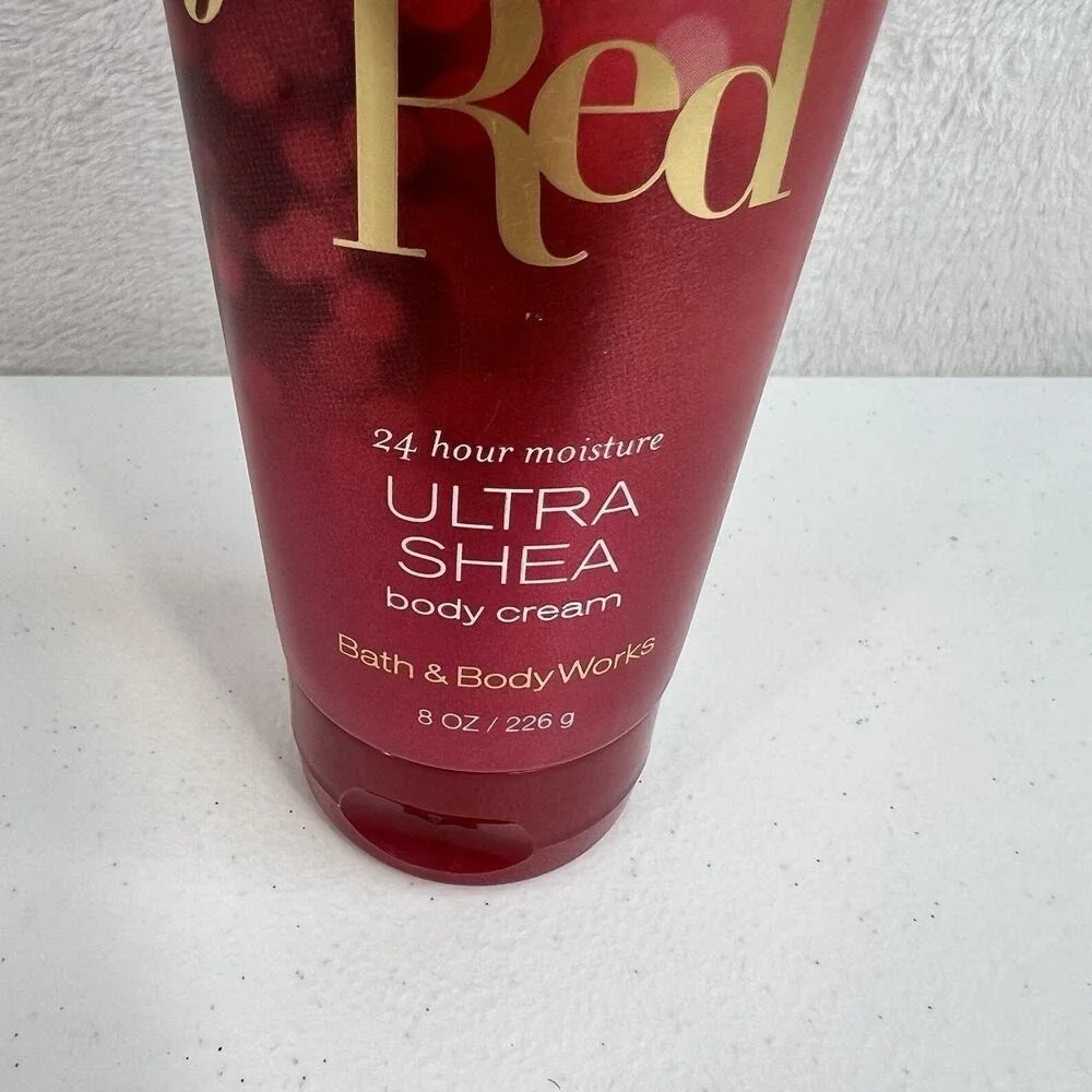 Bath & Body Works Forever Red Luxury Body Cream 8oz Ultra Shea 24‎ Hour Moisture